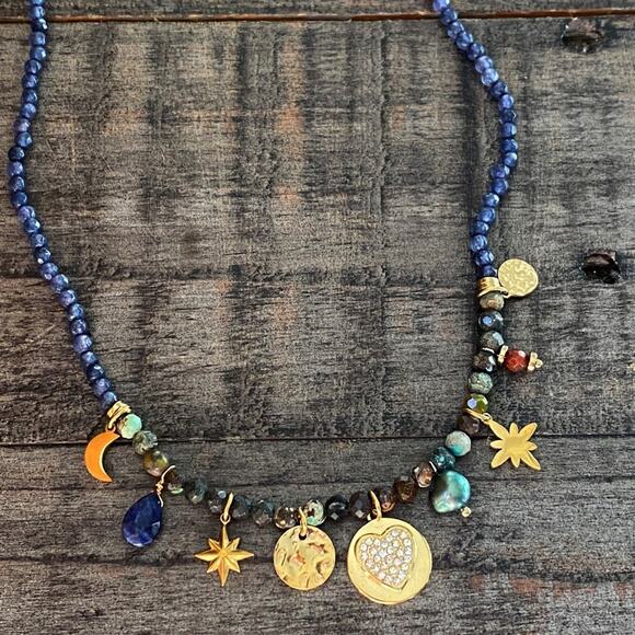 NEW Celestial Stone Charm Necklace - Picture 4 of 13